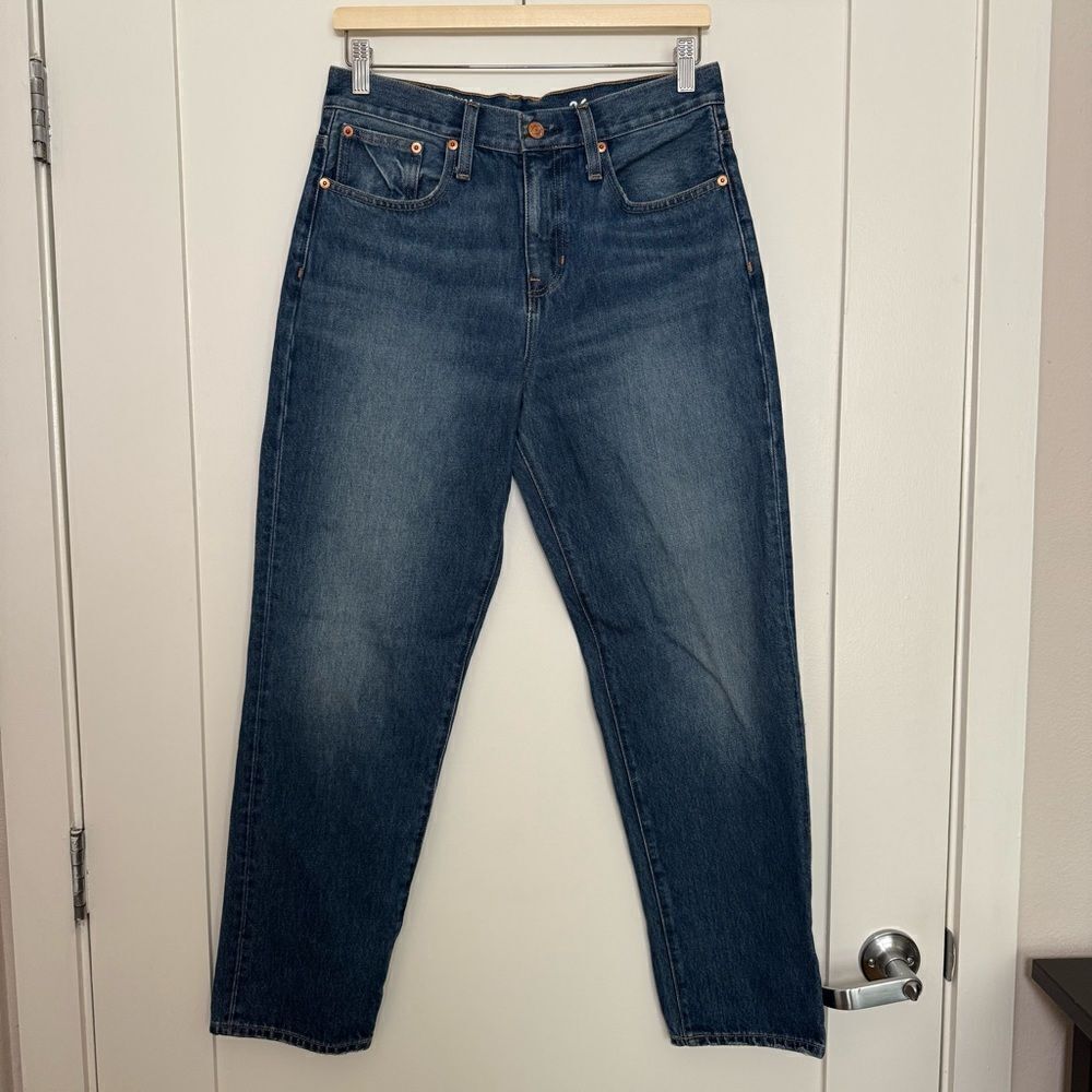 J Crew Slouchy Boyfriend Jeans Womens Size 26 Blue Straight Leg Denim Casual
